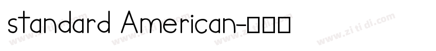 standard American字体转换